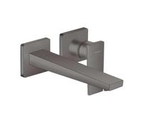 Hansgrohe Mitigeur monocommande lavabo Metropol 32526340 – saillie 225 mm, poignée, mural, noir brossé