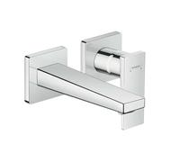 hansgrohe Metropol Mitigeur de lavabo encastré mural, bec 225mm, poignée manette, bonde à écoulement libre, chromé, 32526000