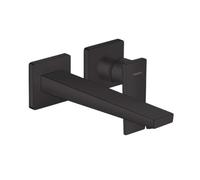 Hansgrohe Metropol Mitigeur lavabo pour montage mural, avec poignée manette noir mat, longueur : 225 mm 32526670