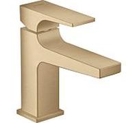 Hansgrohe Mitigeur monocommande Metropol 100 – vidage par pression, saillie 127 mm – Bronze brossé