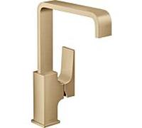 Hansgrohe Mitigeur lavabo Metropol 32511140 saillie 165 mm vidage par poussée bronze brossé