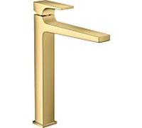 Hansgrohe Mitigeur lavabo Metropol 260 monocommande, vidage poussoir, Optique en or poli