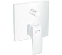 hansgrohe Metropol mitigeur monocommande de bain encastré, poignée à levier, combinaison de sécurité, 32546700, Couleur: Neige (blanc mat)
