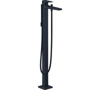 hansgrohe Metropol mitigeur monocommande de bain, sur pied, poignÃ©e de levier, saillie de 235mm, Coloris: Noir Mat - 32532670