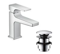 hansgrohe Metropol 100 mitigeur lavabo 32500000 chromé , pour lave-mains , avec ouverture