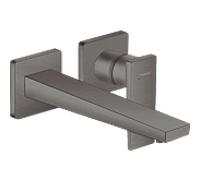 Hansgrohe Mitigeur monocommande lavabo Metropol 32526340 – saillie 225 mm, poignée, mural, noir brossé