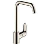 hansgrohe Focus M41 mitigeur de cuisine Ã levier unique 260, 1jet, Coloris: Finition en acier inoxydable - 31820800