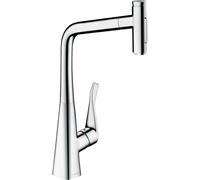 HANSGROHE Mitigeur de cuisine 320 2 jets Metris Select M71 avec douchette extractible 73820000