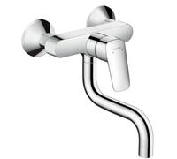 Hansgrohe Mitigeur de cuisine Logis M31 – montage mural, bec bas, 1 jet, chrome, saillie 150 mm