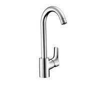 Hansgrohe Mitigeur De Cuisine Mysport L Steel Optic Aspect Acier Brossé