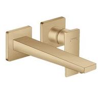 HANSGROHE Mitigeur de lavabo encastré mural, bec 225mm, poignée manette, bonde à écoulement libre bronze brossé Bronze brossé G