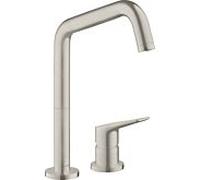 hansgrohe mitigeur d'évier Axor Citterio 34820800 bec pivotant 360 degrés, aspect inox