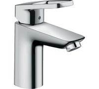 HANSGROHE Mitigeur lavabo Logis Loop 100 Eco CH3 CoolStart, avec tirette et vidage synthétique chromé