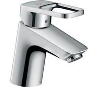 Mitigeur lavabo Logis Loop 70 Eco CH3 CoolStart, avec tirette et vidage synthétique chromé - chrome - Hansgrohe