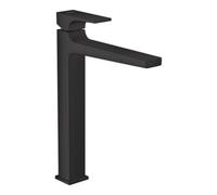 hansgrohe Mitigeur monocommande lavabo 260 Metropol avec vidage poussoir, bec 204 mm, noir mat Quantité:1