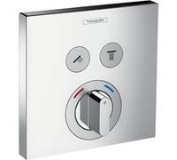 hansgrohe ShowerSelect - Façade pour mélangeur encastré pour 2 sorties chrome