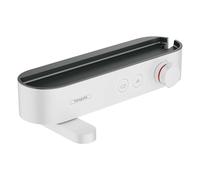 hansgrohe ShowerTablet thermostat de bain 24340700 en saillie, avec bec de bain orientable, 2 Verbraucher , blanc mat