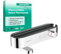 Hansgrohe Pulsify Select Mitigeur thermostatique bain avec tablette de douche 40cm chrome 24340000