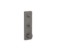 hansgrohe module thermostatique Axor Citterio C 49700340 sans structure, chrome noir brossé, encastré, avec plaque