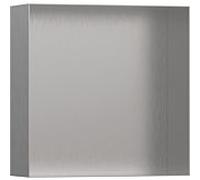 hansgrohe Niche murale XtraStoris 56073800 30x30x10cm, avec Rahmen ouvert, optique en acier inoxydable