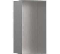 hansgrohe Niche murale XtraStoris 56076800 30x15x14cm, avec Rahmen ouvert, optique en acier inoxydable