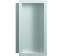 hansgrohe Niche murale XtraStoris 56094800 30x15x10cm, avec cadre design, acier inoxydable brossé, optique en acier inoxydable