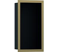 hansgrohe Niche murale XtraStoris 56095140 30x15x10cm, avec cadre design, noir mat, bronze brossé