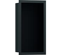 hansgrohe Niche murale XtraStoris 56095340 30x15x10cm, avec cadre design, noir mat, chrome noir brossé