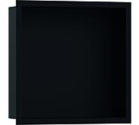 hansgrohe XtraStoris Individual Niche murale noir mat avec cadre design 300x300x100 mm, 56098670, Couleur: Noir Mat