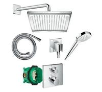 HANSGROHE Pack encastré douche Crometta E 240 Ecostat'E Square Chromé
