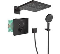 HANSGROHE Pack encastré Raindance E avec mitigeur thermostatique ShowerSelect noir mat 6 G