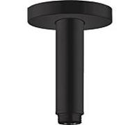 hansgrohe raccordement au plafond S 100 mm, 27393670, Couleur: Noir Mat