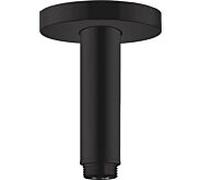 hansgrohe raccordement au plafond S 100 mm, 27393670, Couleur: noir mat