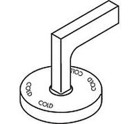 hansgrohe poignée à levier froid Axor Citterio 3 trous 39093000 mitigeur de lavabo sans plaque chromé