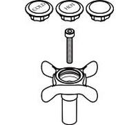 hansgrohe poignée Axor Montreux 2-handle 16291000 mitigeur lavabo chaud / froid chromé