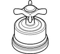 hansgrohe poignée Axor Montreux Quattro / Trio 16593830 nickel poli