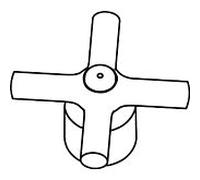 hansgrohe poignée Axor Terrano 2-handle 37299000 mitigeur lavabo chaud / froid chromé