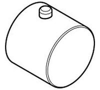 hansgrohe Poignée Axor Uno pour thermostat 4 trous 38392000 chromé