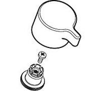 hansgrohe poignée chromée du robinet pilier étiqueté 98618000