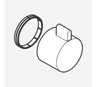 hansgrohe Poignée thermostatique pour mitigeur thermostatique encastré PG61, 92215700,