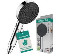 Hansgrohe Pommeau de Douche Économie d'Eau Pulsify S, Douchette à Main 6 L/Min (Ecosmart+), 105 mm Diamètre, 1 Type de Jet, Chromé, 24121000