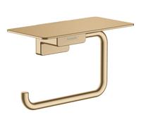Hansgrohe Support de papier toilette AddStoris 41772140 avec tablette Bronze brossé