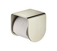 Hansgrohe AXOR Universal Accessories Support de papier toilette, softsquare, avec tablette, 42436, Coloris: Nickel brossÃ© - 42436820