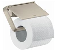 hansgrohe Axor Papierrollenhalter 42836820 avec couvercle, métal, nickel brossé