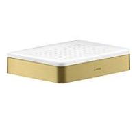 hansgrohe Axor porte-savon 42803950 insert en céramique, laiton brossé