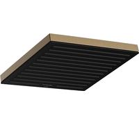hansgrohe Pulsify E - Douche de tête économie d'eau 5,5 l/min (EcoSmart+), Douche de pluie carrée (260 x 260 mm), Pommeau de douche avec 1 type de jet pour montage au mur/plafond, Bronze brossé