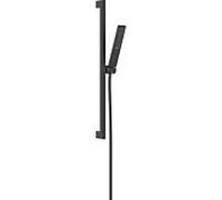 hansgrohe Pulsify E Set de douche 100, 1 jet, EcoSmart, avec barre de douche 65 cm, 24370670, Couleur: noir mat