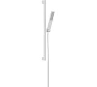 hansgrohe Pulsify E Set de douche 100, 1 jet, EcoSmart+, avec barre de douche 65 cm, 24371700, Couleur: Blanc mat