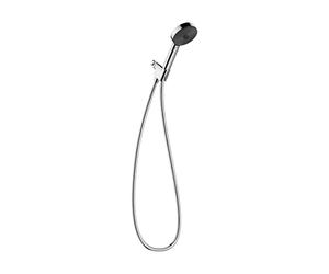 hansgrohe Pulsify S 6-inch Handheld Shower Head Set Modern 3-Spray PowderRain, IntenseRain, Pulsating Massage with QuickClean with Hose in Chrome, 2.5 GPM, 04917000