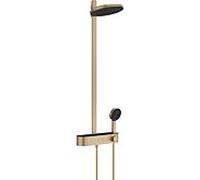 Hansgrohe Colonne de douche Pulsify S 260 – 2 jets EcoSmart, ShowerTablet Select 400 – Bronze brossé